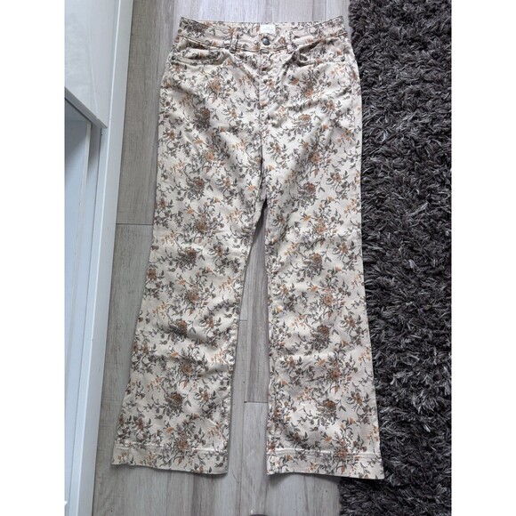 ANN MASHBURN FLORAL JEANS 28 Marvin Italy - Picture 1 of 5